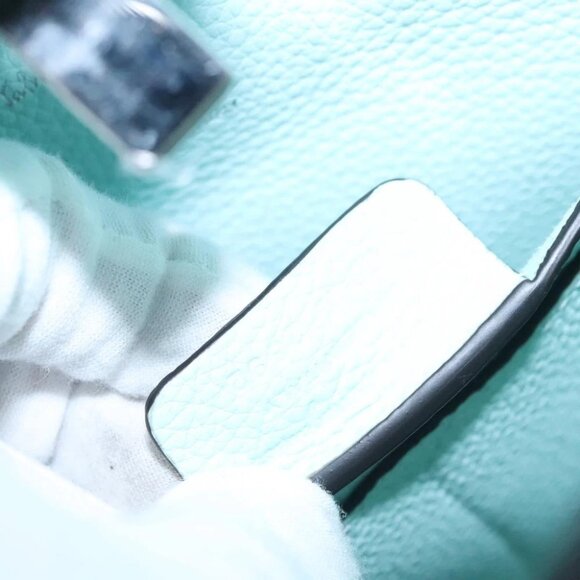 Salvatore Ferragamo Gancini Shoulder Bag Leather Silver Peppermint Auth BD070AV - Picture 11 of 16